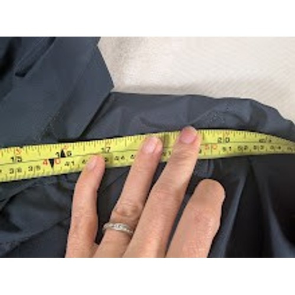 Zara Navy Blue Hooded Rain Trench - Picture 10 of 10